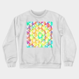 Tie Dye Hearts Crewneck Sweatshirt